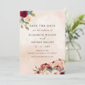 Rustikale moderne Pumpkins Land Hochzeit im Herbst Save The Date (Stehend Vorderseite)