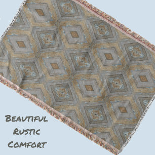 Rustikale moderne Raute Muster verwitterte Holzmas Decke