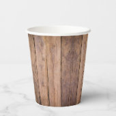 Rustikale moderne Sonnenblumenspülung Babydusche Pappbecher (Rückseite)