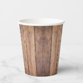 Rustikale moderne Sonnenblumenspülung Babydusche Pappbecher (Vorderseite)