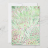 Rustikale moderne Succulents, die Einladungen (Rückseite)