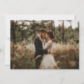 Rustikale moderne Typografie 2 Foto Save the Date Einladung (Rückseite)