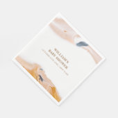 Rustikale moderne Wasserfarben Abstrakte Babydusch Serviette (Ecke)