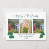 Rustikale Moderne Weihnachten 3-Foto (Vorderseite)