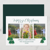 Rustikale Moderne Weihnachten 3-Foto (Vorne/Hinten)