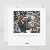 Rustikale Moderne Weihnachten Zwei Fotos Platz (Rückseite)