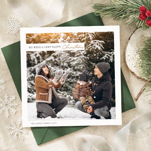 Rustikale Moderne Weihnachten Zwei Fotos Platz