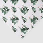 Rustikale moderne Weihnachtsbaumen Seidenpapier (Ausschnitt)