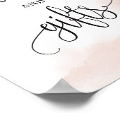 Rustikale, moderne weinbordeauxrote Karten und Ges Poster (Ecke)