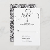 Rustikale Moderne wir machen Script Wedding RSVP C (Vorne/Hinten)