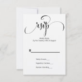 Rustikale Moderne wir machen Script Wedding RSVP C Karte (Vorderseite)