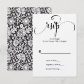 Rustikale Moderne wir machen Script Wedding RSVP C Karte (Vorne/Hinten)