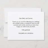 Rustikale Moderne wir machen SkriptWedding Danke K Einladung (Rückseite)