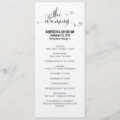 Rustikale Moderne wir machen SkriptWedding Program Programm (Vorderseite)