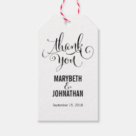 Rustikale Moderne wir tun SkriptWedding Danke Tag Geschenkanhänger