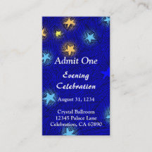 Rustikale Mond- und Sternengeschenk-Visitenkarte