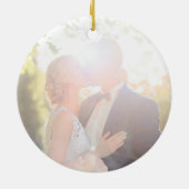 Rustikale Mono-Foto-Ornament Keramik Ornament (Hinten)