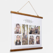 Rustikale Monografie mit sechs Fotos Wandteppich Mit Holzrahmen (Gewinkelt)