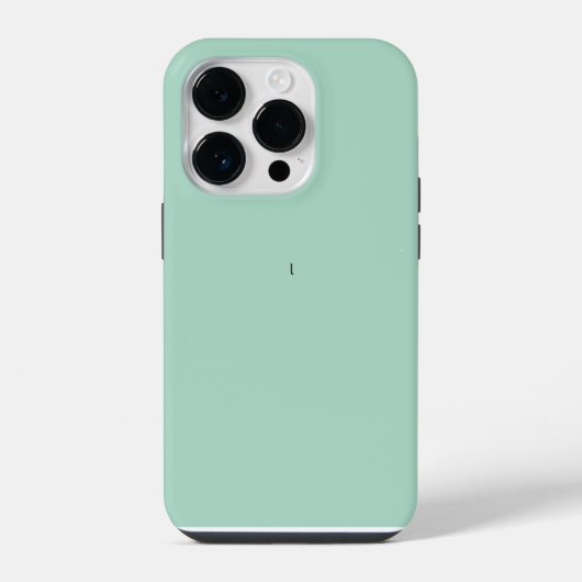 Rustikale Monogramm Blau Aquamarin iPhone Hülle (Rückseite)