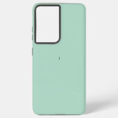 Rustikale Monogramm Blau Aquamarin Samsung Galaxy Hülle (Rückseite)