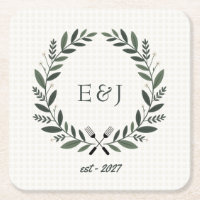 Rustikale Monogramm-Ich-mache-BBQ-Hochzeitsdusche