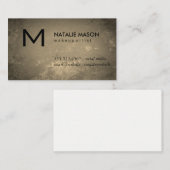 Rustikale Monogramm Visitenkarte (Vorne/Hinten)