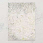 Rustikale Monogramm-Watercolor-Floral-Hochzeit Einladung (Rückseite)