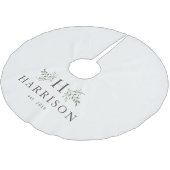 Rustikale Monographie Polyester Weihnachtsbaumdecke (Schrägansicht)