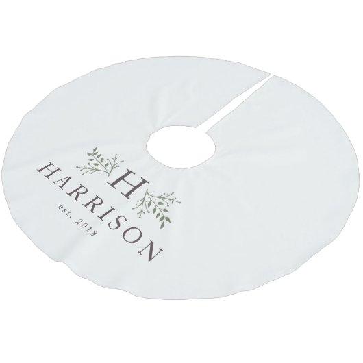 Rustikale Monographie Polyester Weihnachtsbaumdecke (Schrägansicht)