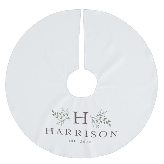 Rustikale Monographie Polyester Weihnachtsbaumdecke (Vorderseite)