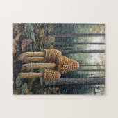 Rustikale Morel Mushrooms Illustration Puzzle (Horizontal)