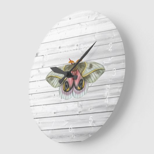 Rustikale Moth Große Wanduhr (Winkel)