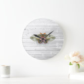 Rustikale Moth Große Wanduhr (Zuhause)