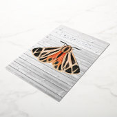 Rustikale Mottenfolie Folieneinladung (Gedreht)