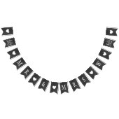 Rustikale Mr. und Mrs Black Chalkboard Custom Init Wimpelkette (Alle)