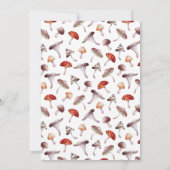 Rustikale Mushroom Moth Wedding rettet das Datum Save The Date (Rückseite)