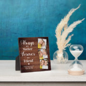 Rustikale Mutter Tochter Personalisiert 3 Foto Mam Fotoplatte (InSitu)