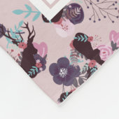 Rustikale Mutterschafts-Baby-Muttertier-Geburtsdat Fleecedecke (Ecke)