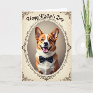 Rustikale Muttertags-Karte für Hundebesitzer Karte