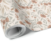 Rustikale Muttertagsblüte Geschenkpapier (Rolleneckpunkt)