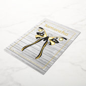 Rustikale mystische Himmelsgolden und Silbermond Folieneinladung (Gedreht)