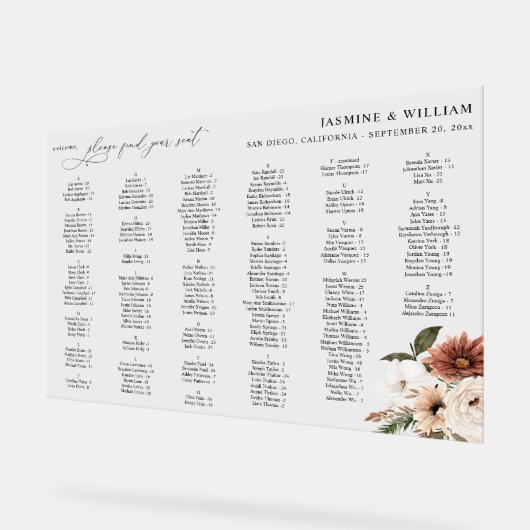 Rustikale n Boho bläserne Sitze Diagramm LG (Winkel)