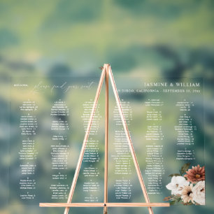 Rustikale n Boho bläserne Sitze Diagramm LW