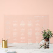 Rustikale n Boho bläserne Sitze Übersicht SW Acrylschild (Hochzeit)