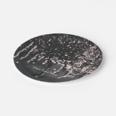 Rustikale nächtliche Mossy Tree Lights Hochzeiten Pappteller (Schrägansicht)