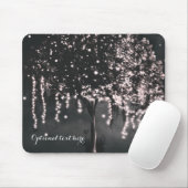 Rustikale Nachtmosse Tree Lights Elegant Mousepad (Mit Mouse)