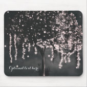 Rustikale Nachtmosse Tree Lights Elegant Mousepad (Vorne)