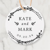 Rustikale Namen für Wraath Geschenkanhänger (Vorderseite)