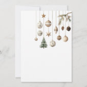 Rustikale Natur Minimalistisch Einfaches Party Einladung (Rückseite)