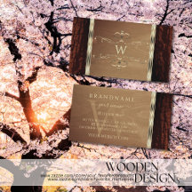 Rustikale Naturbaum Bark Grain Gold Border Monogra